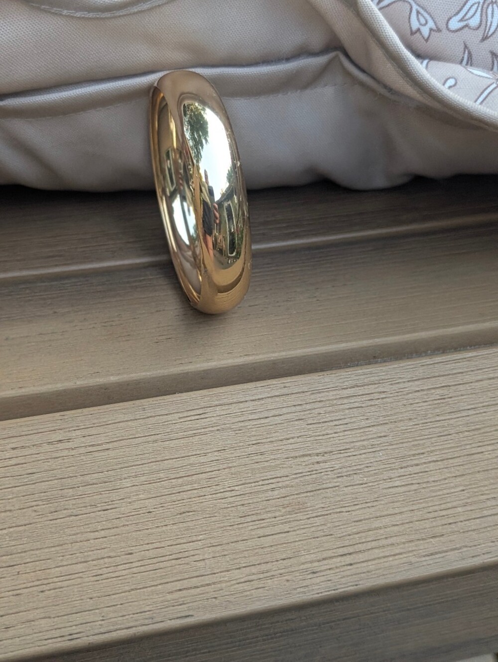 Vintage Gold Wide Bangle Bracelet Chunky Gold Bracelet
